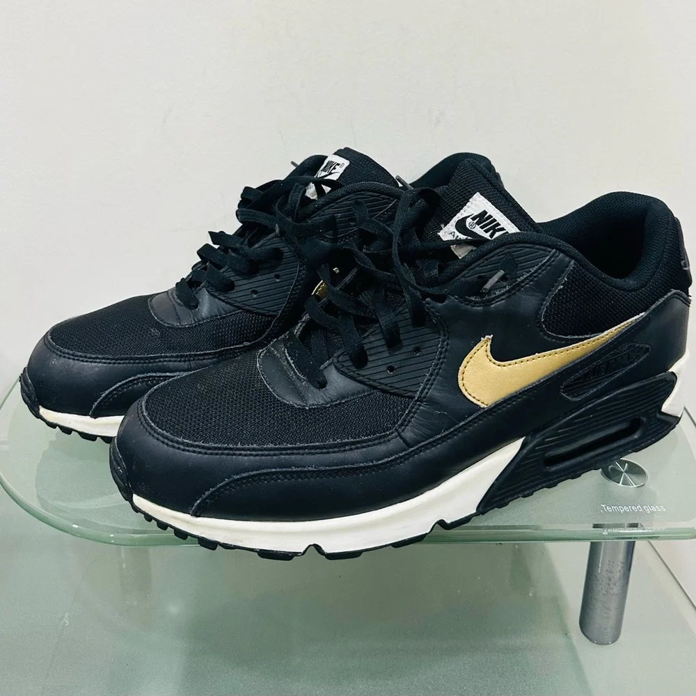 Nike‎ Air Max 1 Essential (931902-991) Sneakers Men Size 15 Black / Gold